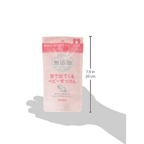 Miyoshi Additive-Free Foaming Baby Soap Refill, 220ml X 6-Pack