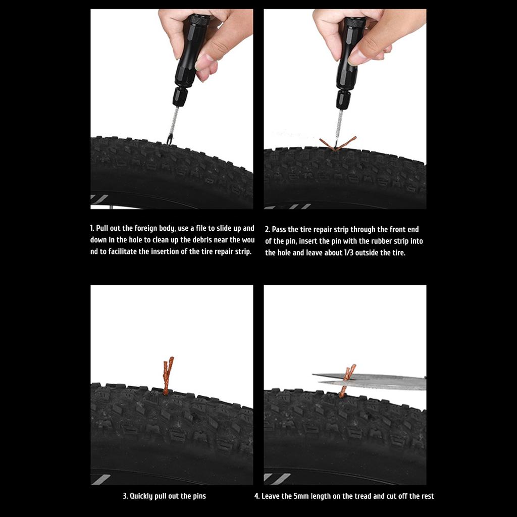 Schlauchloses Reifenreparaturset Behebt Mountainbike- und Rennradreifenpannen