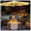 Outdoor Sun Umbrella Light String With Remote Control Waterproof Rgb For Camping Decor