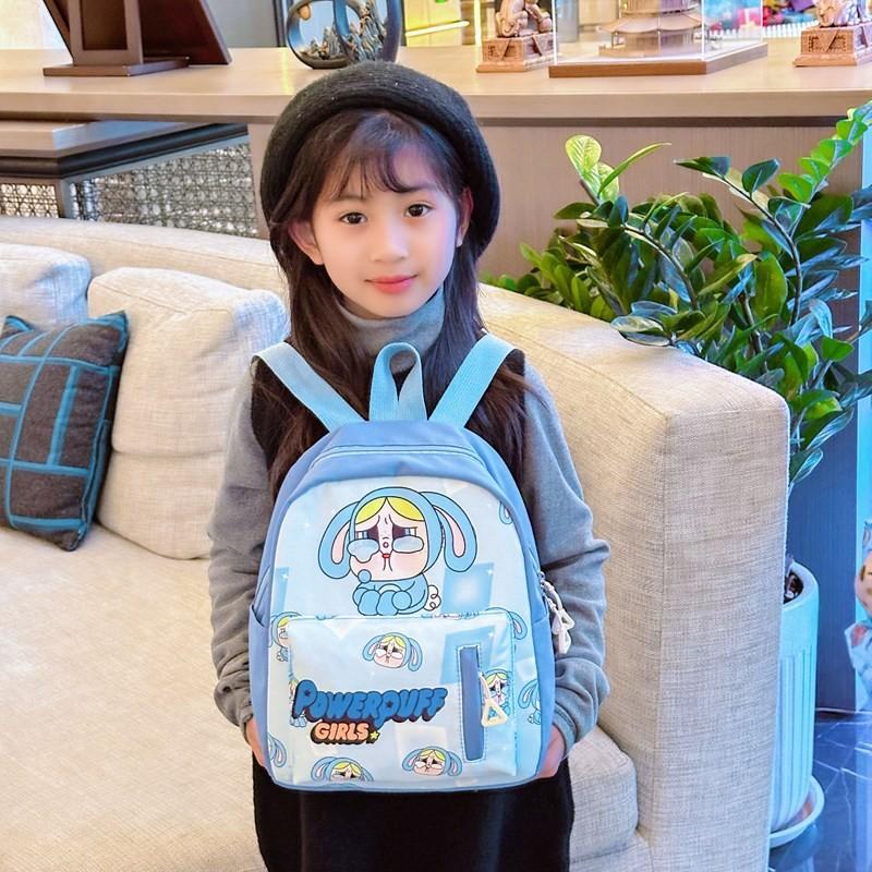 Girls Puff Power Large Capacity Backpack Kids Cartoon Schoolbag Waterproof