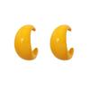 Silver Needle European-American C-Shaped Exaggerated Circle Stud Earrings with High-End Style