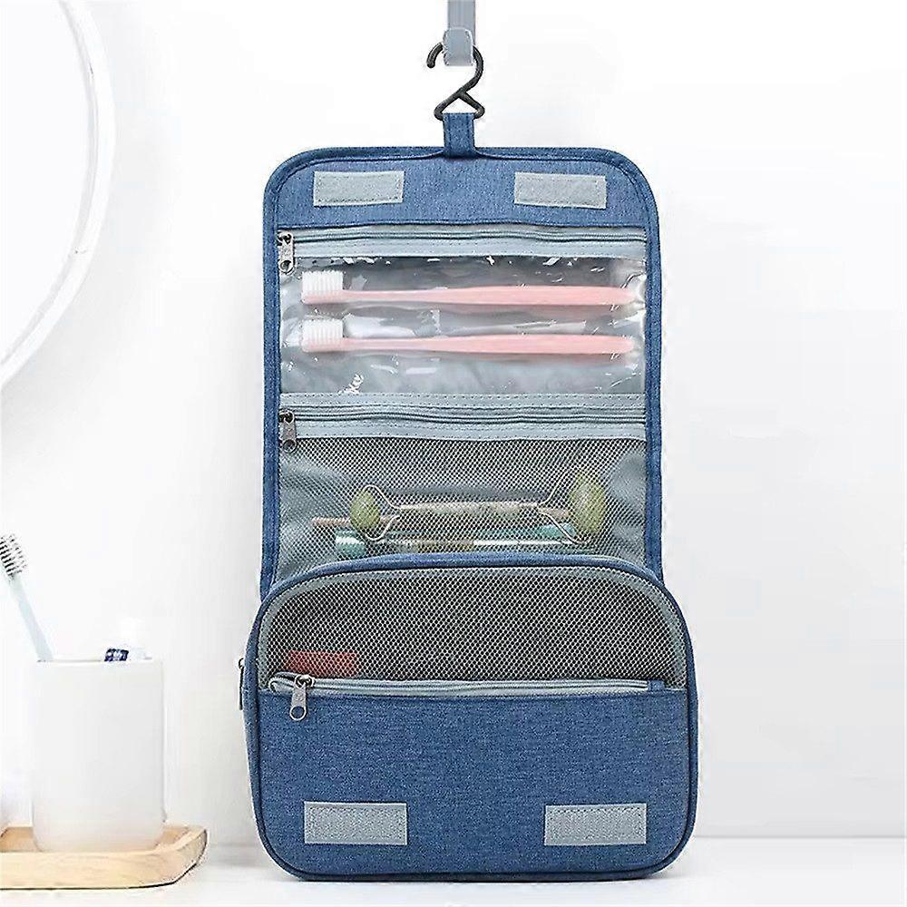 Hanging toiletry bag Foldable toiletry bag Waterproof + 3 compartments Lightweight travel organizer
