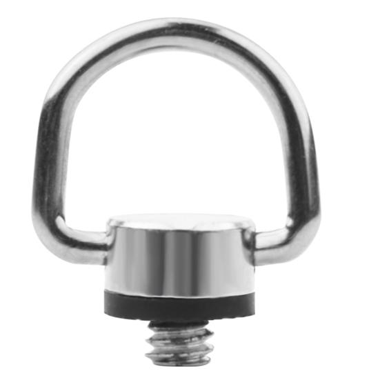 1/4inch Metal D-Ring Camera Tripod Monopod Screw Adapter for Quick Release Plate