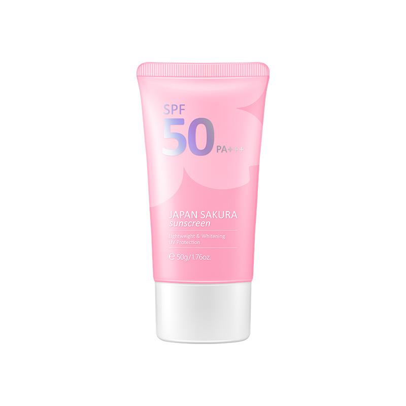 LAIKOU Japan Sakura Солнцезащитный крем для лица SPF50 Солнцезащитный крем для защиты от ультрафиолетовых лучей Солнцезащитный крем PA+++ 50г