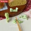 Creative Ceramic Funny Frog Chopstick Holder Cutlery Stand Spoon Fork Rest Tableware Restaurant Utensil Kitchen Tools Home Decor