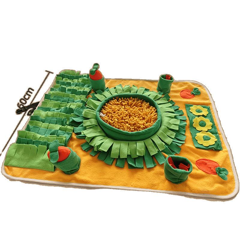 Pet Snuffle Mat: Dog & Cat Boredom Buster, Sniffing Toy, Energy Exertion, Slow Feeder, Enrichment Mat.