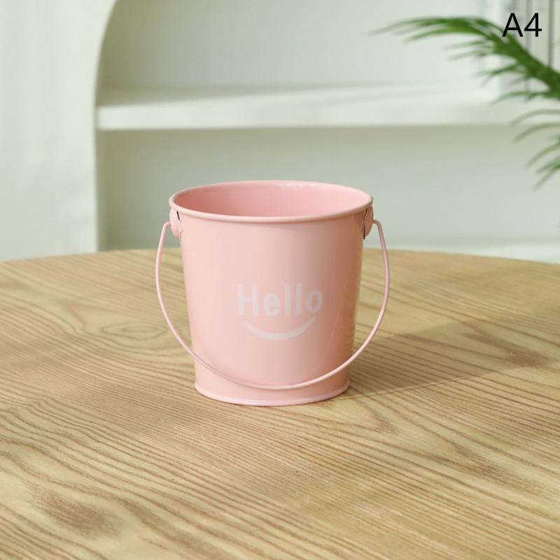 Мини-железное ведро с ручкой, подвесные цветочные горшки, сувениры на свадьбу, день рождения, вечеринку, конфеты, подарок, контейнер для хранения ведра
