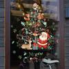 Christmas Window Stickers Santa Claus Xmas Tree Cartoon Glass Decal Merry Christmas New Year Holiday Decorations for Home