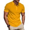 Summer New Men's Polo Shirt Solid Color Lapel Color Matching Short-sleeved Men's Polo Shirt In Stock