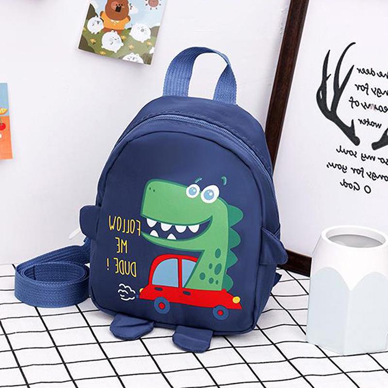 

Детские милые мультяшные рюкзаки с динозаврами, рюкзаки для студентов для ежедневного использования с защитой от потери, рюкзак для малышей, школьный рюкзак для детского сада синий