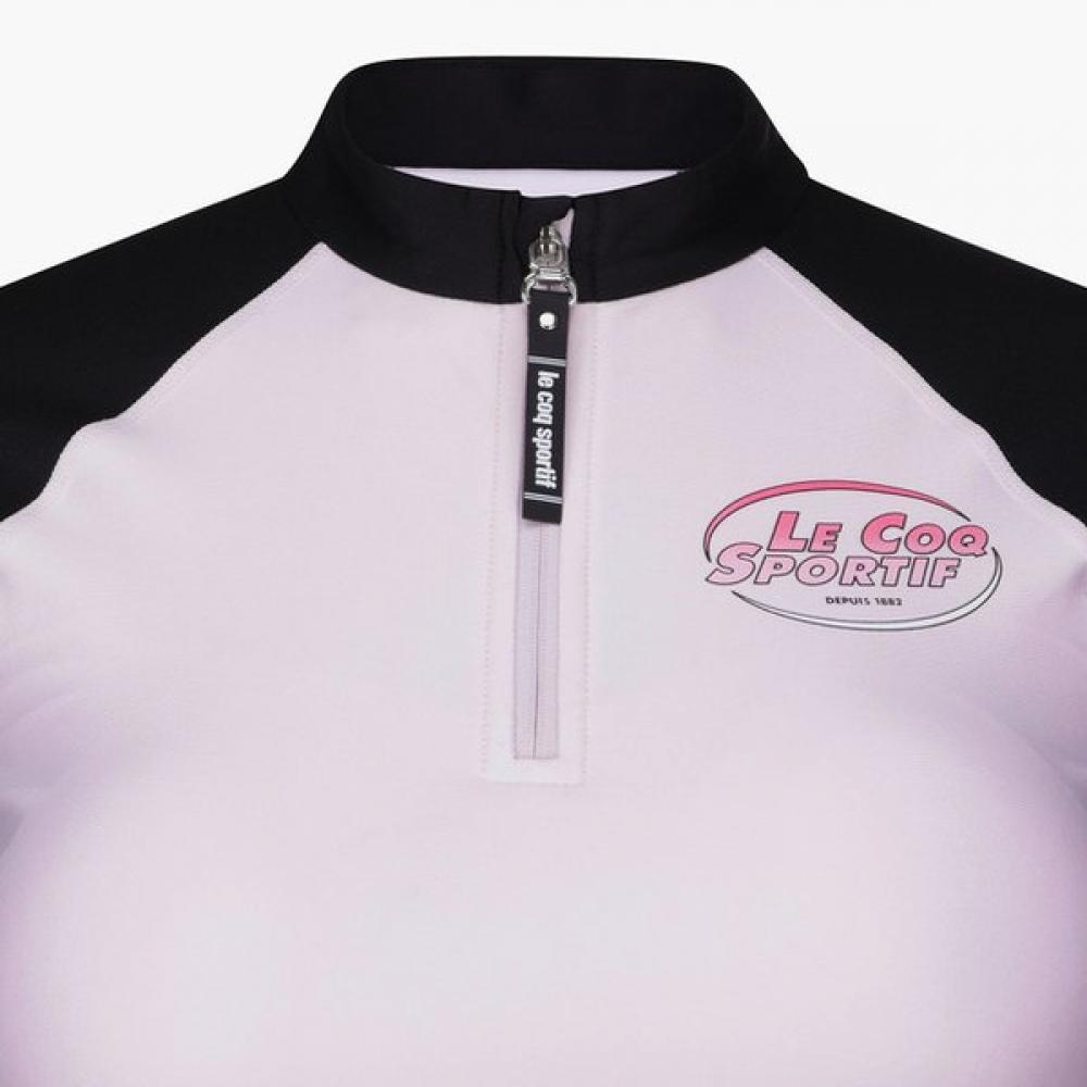 Le Coq Sportif Long sLeeve Half Zip Rash Guard Lpk Qp222srl51
