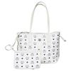 New MCM Liz Visetos Leather Combo Bag, Tote Bag, Shopping Bag, Shoulder Bag, Handbag Regular Women's White MWPDSLR02WT001