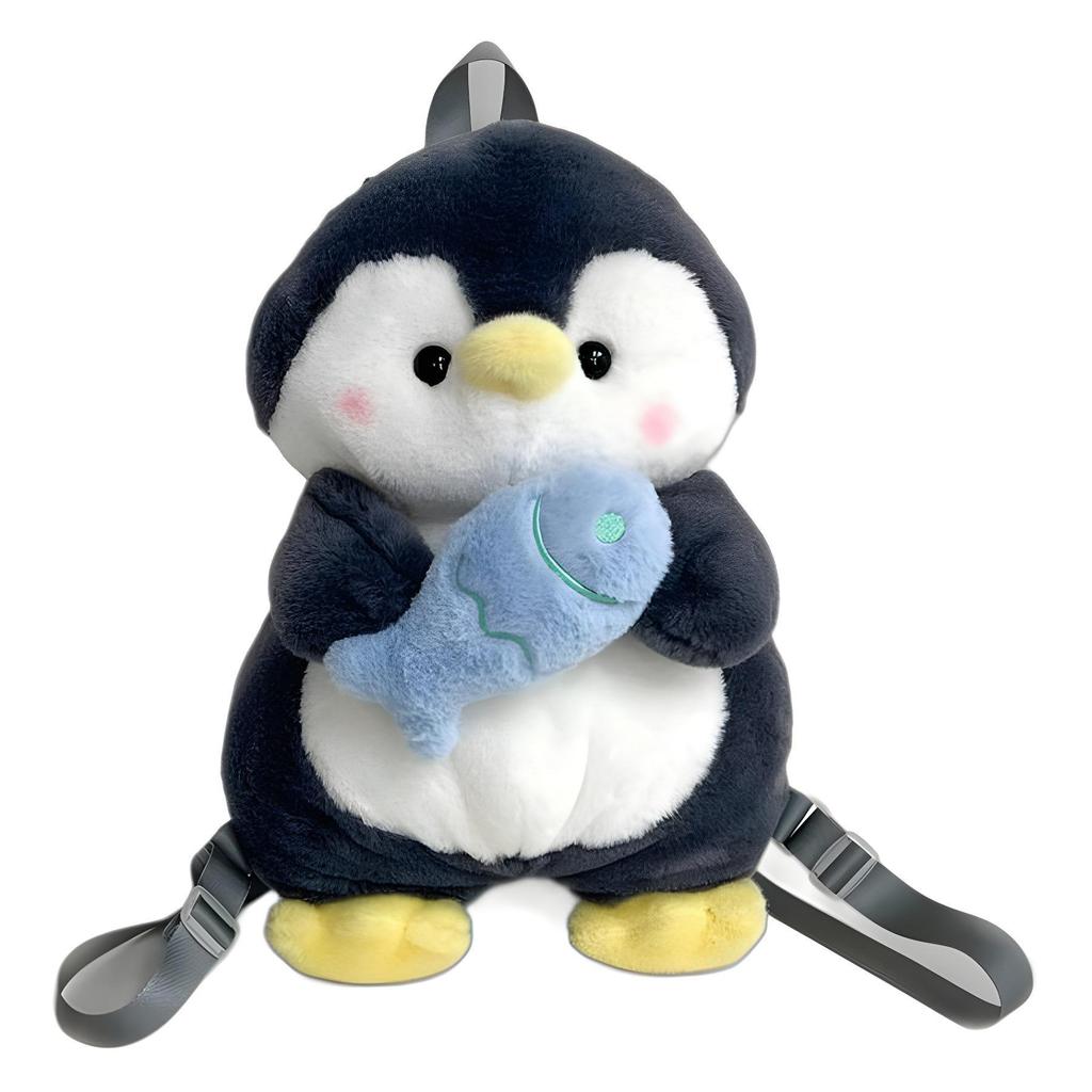 Adorable Cartoon Penguin Plush Backpack for Kids