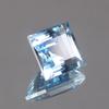 Natural Blue Aquamarine Loose Gemstone Flawless Brazilian 9 ct Square Shape for Jewelry Designs