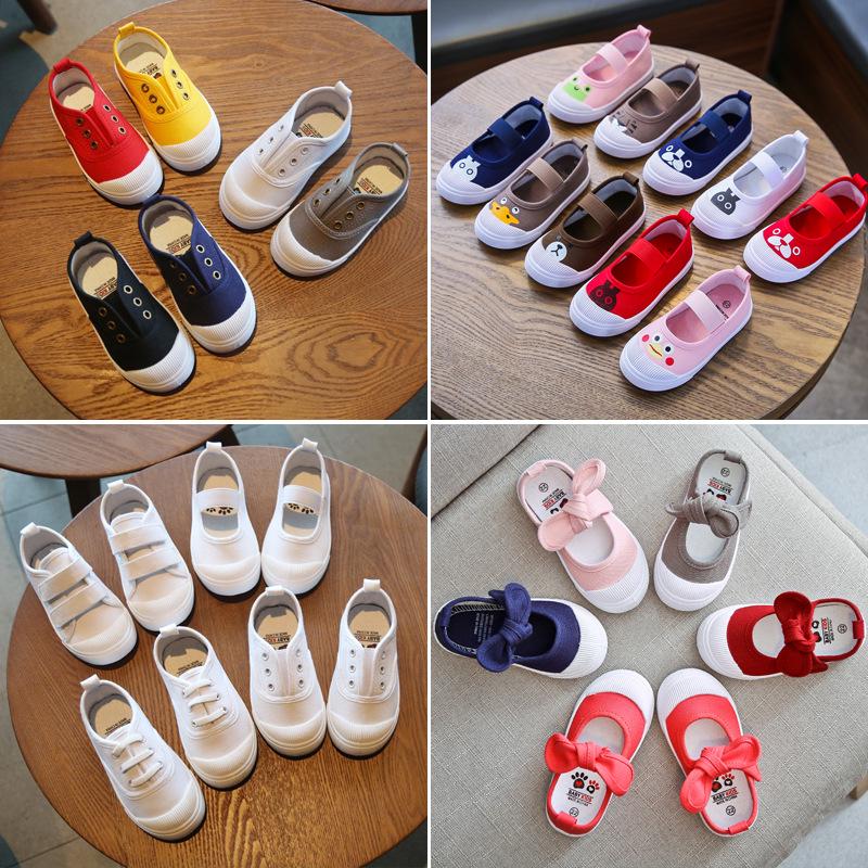 Scarpe da ginnastica in tela stile coreano per bambini - Scarpe casual alla moda per primavera e autunno per ragazzi e ragazze