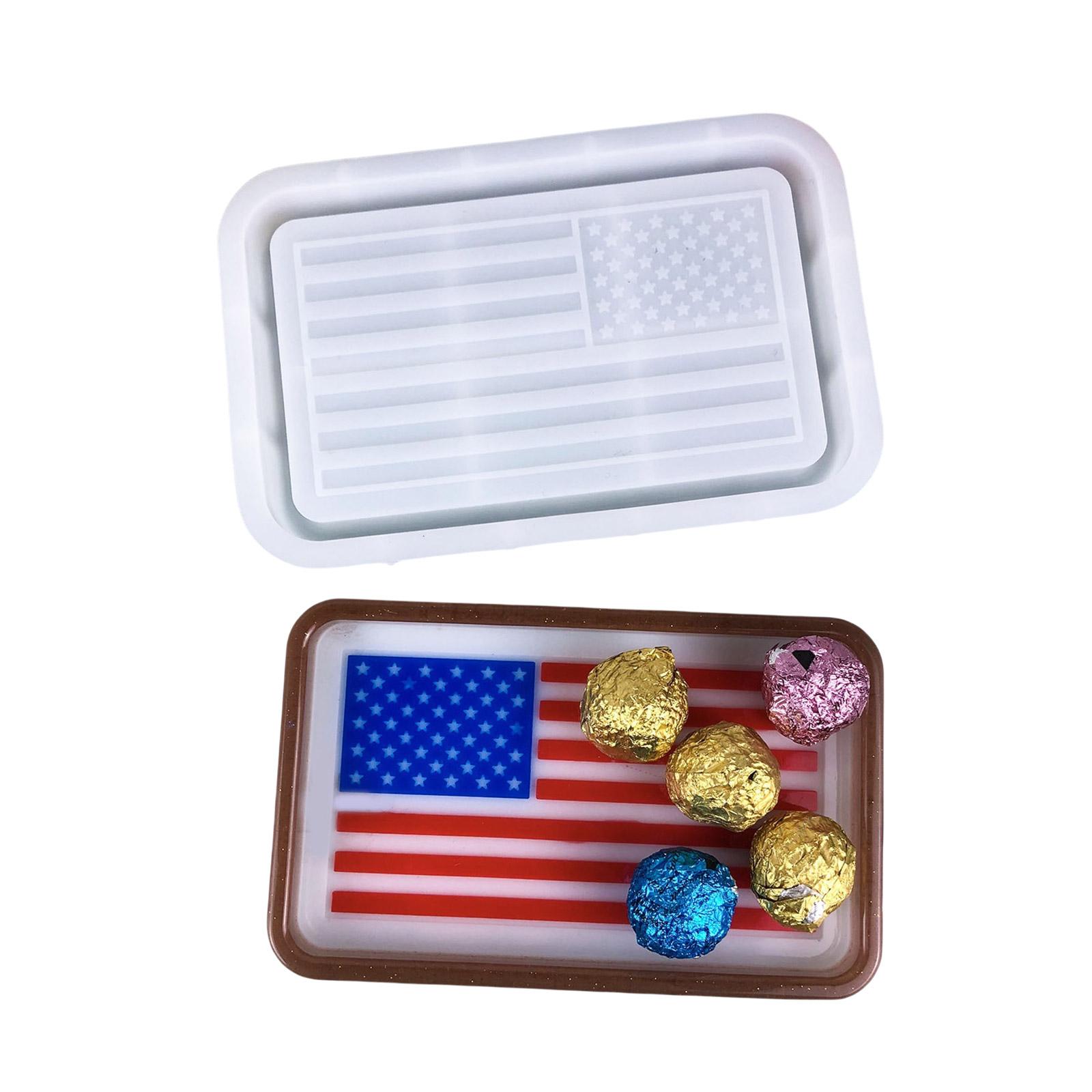 

Decorative Flag Tray Silicone Molds Crafting Moulds Flag Pattern Decorative Moulds for Concrete Crafting Easy to Clean