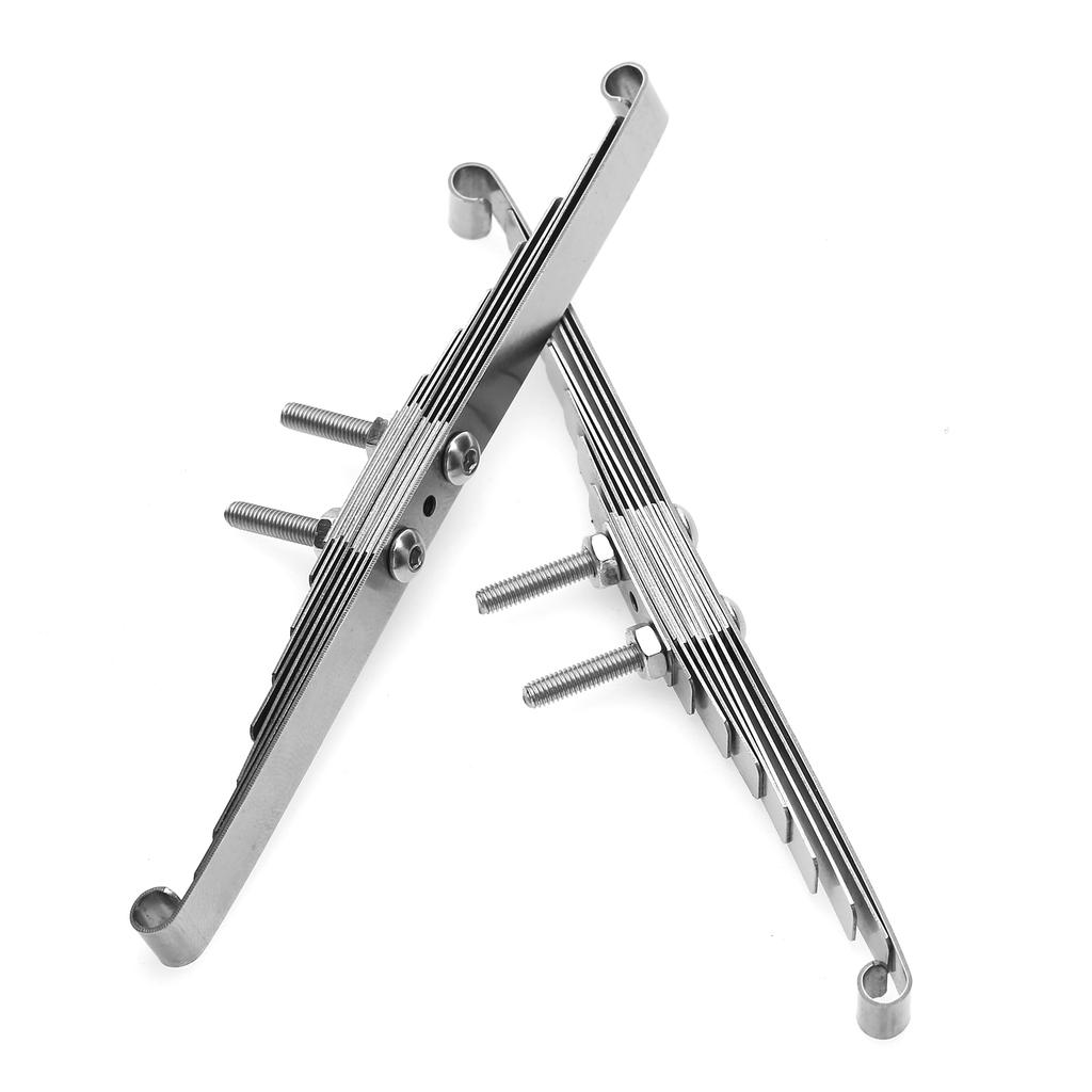 1 Pair Front Suspension Steel Leaf Spring Lifting Lug Set for 1/14 Tamiya RC Tractor Trailer Truck Model Car Upgrade Parts