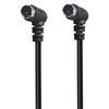 0.5m Mini DIN 7 Pin S-Video Cable Elbow Male to Elbow Male Audio Video Transfer Cord