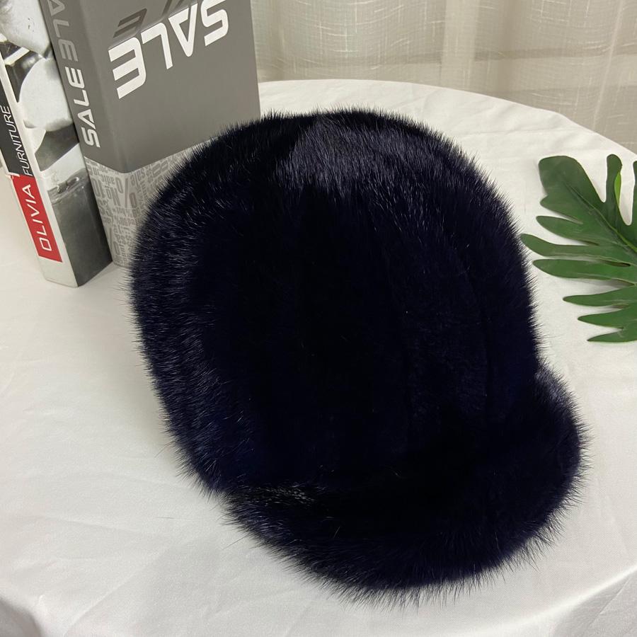 

Натуральная норковая шляпа с козырьком, бейсболка, женская, зимняя, элегантная, стильная, теплая шапка One Size