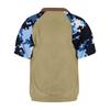 Men's Summer Camouflage Color Casual T-shirt Sports Breathable Zipper Collar Top