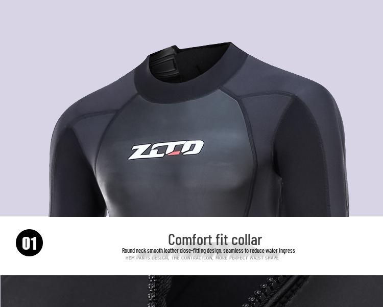 ZCCO Men's 3mm Neoprene Wetsuit for Swimming, Diving, and Surfing
