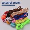 Elastic Shoelaces Round Metal Lock Shoe Laces Without Ties Convenient And Safe Lazy Shoes Lace For Sneakers Accessories