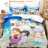 Non Non Biyori Bedding Set Single Twin Full Queen King Size Bed Set Adult Kid Bedroom Duvetcover Sets Anime Parure De Lit Bed