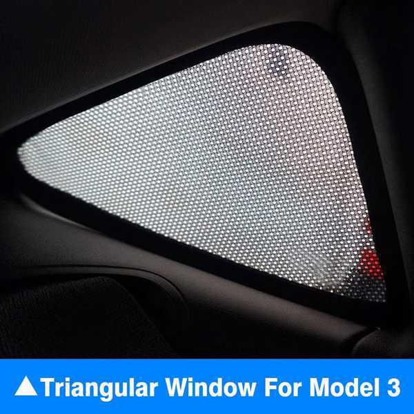 Tesla Model 3 Sunshade Set: Front & Rear Sunroofs, Rear Triangular Windows