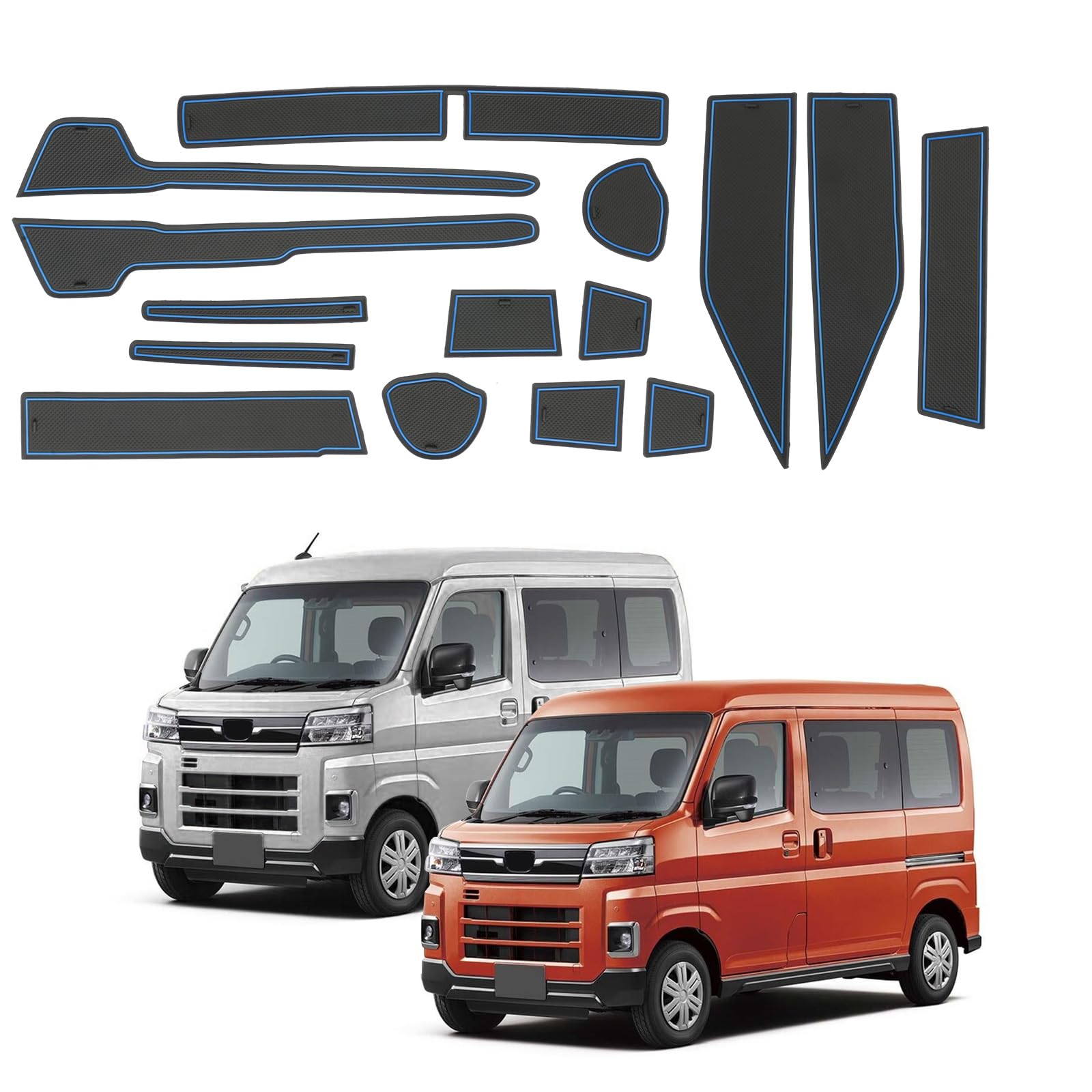 

Новый Daihatsu Atrai S700V Резиновый Hijet Cargo S700V Hijet 700 Серии Дверной карман Шум в салоне Пятно Царапина Интерьер Atrai Кастом 15 Синих Ковриков SXCY ,