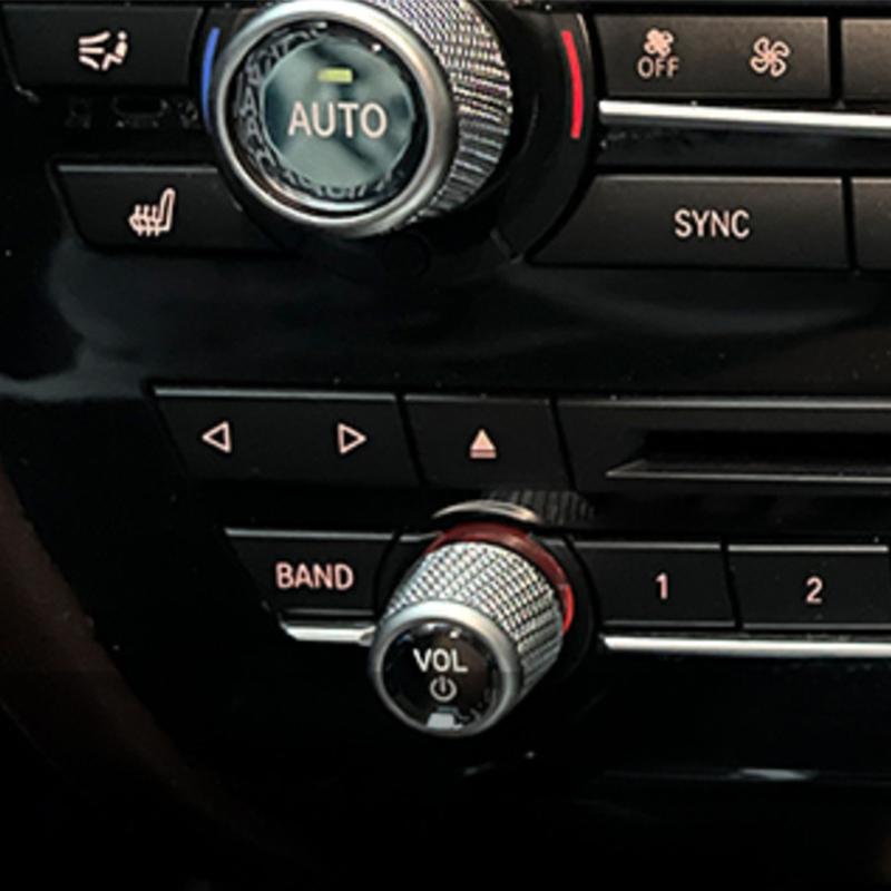 Crystal Car Volume & AC Control Knob Cover For BMW F30 F10 F25 F15 F02 G30 G01 G02 Interior Trim Mouldings Accessories