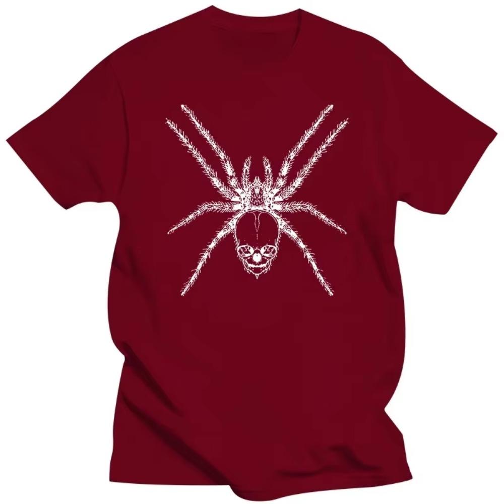 2023 T Shirt for Men Spider Skull Print Men's Brand Tshirts Fashion T-shirt Casual Classic Men's Clothing Tops Tee Shirt Men
