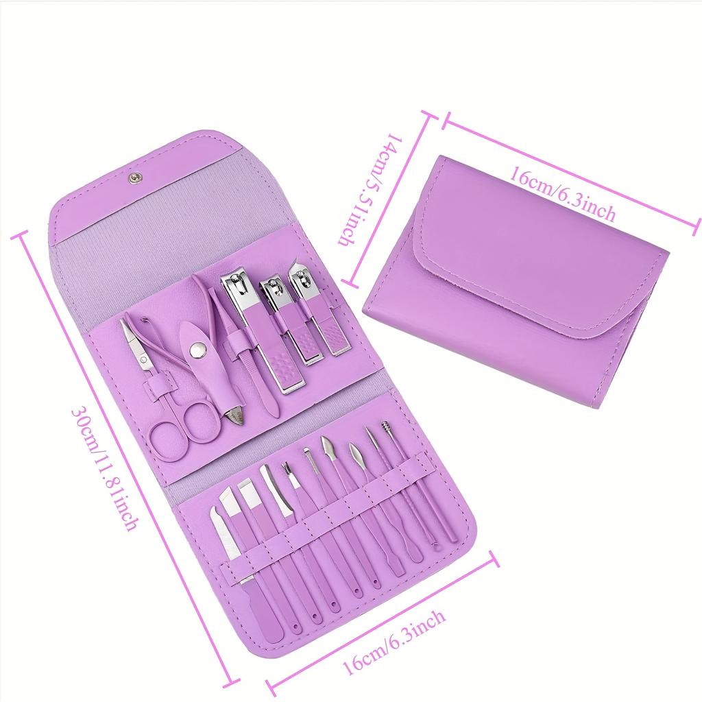 4/10/16 STÜCKE Professionelles Maniküre- & Pediküre-Set Edelstahl Nagelpflege-Set Reise-Maniküre-Set