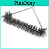 Durable 12-inch Non-stick Bbq Brush With Versatile Storage Options And Effective Stainless Steel Wire Bristles