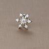 Gold Stainless Steel Earrings with Zircon Studs - Creative and Elegant Design