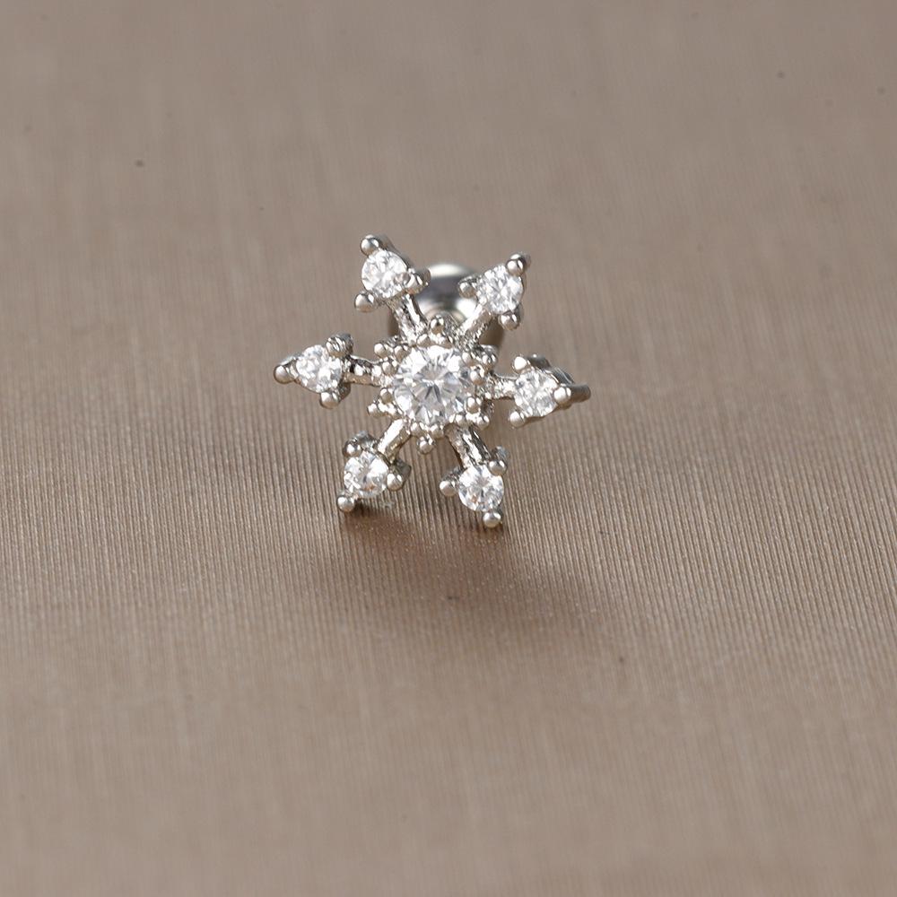 Gold Stainless Steel Earrings with Zircon Studs - Creative and Elegant Design