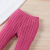 Girls Autumn Short Long-Sleeved Suit Fleece-Lined Warm Bell-Bottom Pants Spring Fall Butterfly Rose Red Home Casual Outing Versatile Two-Piece Set