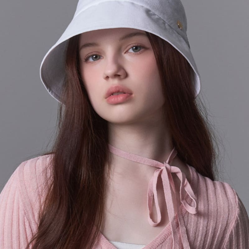 

WHITE SANDS Check Ribbon Bonnet Hat Falmouth (4 colors) BLACK_Free
