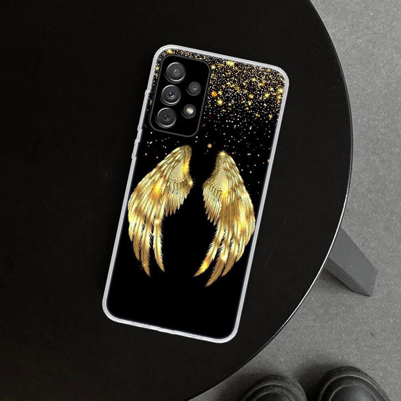 Angel Wings Demon Wing Phone Case for Samsung Galaxy A17 A16 A26 A36 A56 A57 A37 A15 A25 A35 A55 A14 A24 A34 A54 A13 A23 A33 A53