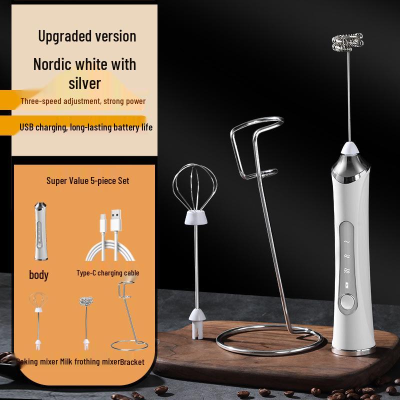 Electric Handheld Milk Frother & Mixer