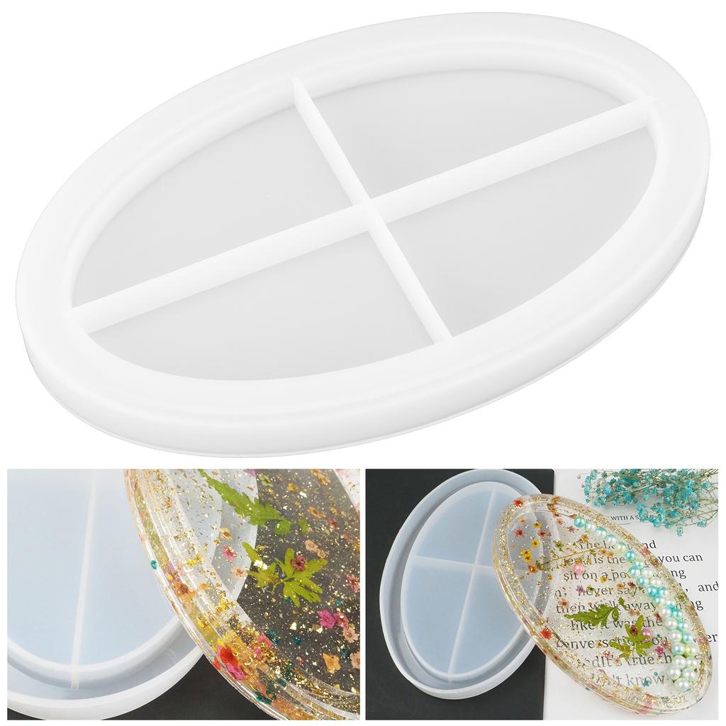 Epoxy Resin Casting Fruit Tray Mold Silicone Decorative Tray Plate DIY Mold Accessory