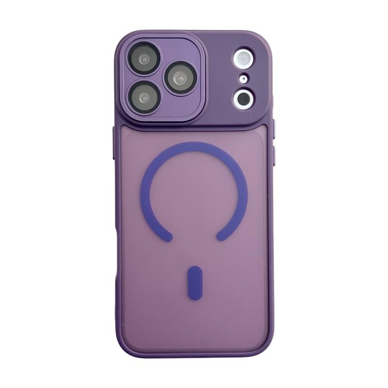 For iPhone 17 Pro Max Magnetic Back Cover WANLONFENG QB1 Series PC TPU Shockproof Phone Case