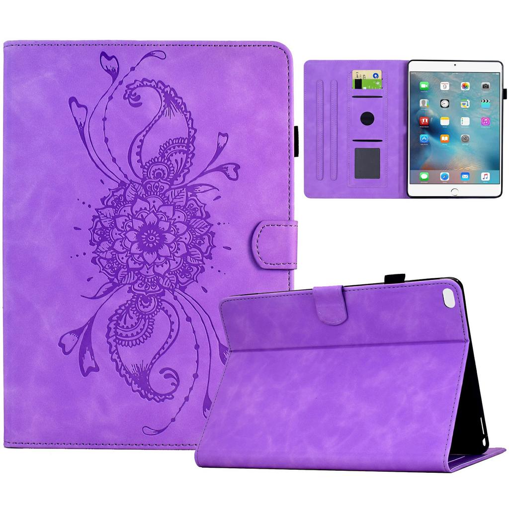 Leather Case For iPad mini (2019) 7.9 Inch/Mini 4/mini 3/mini 2/Mini Mandala Imprinted Tablet Cover with Card Slots