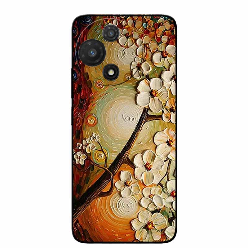 For TCL 60R 5G Case T519H Fashion Protective Silicone Back Cover Cases For TCL 60 R Animal Black Phone Funda TCL 60R T519H Coque
