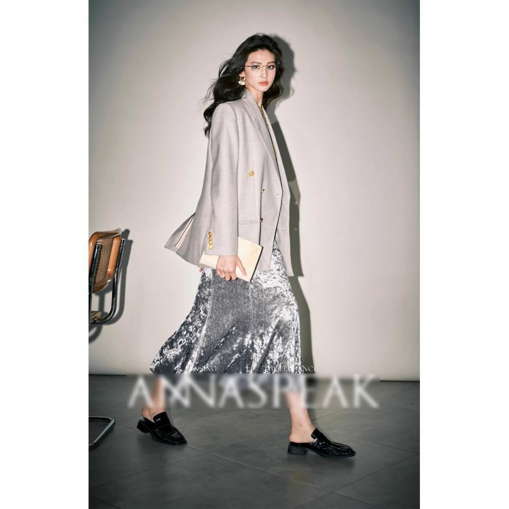 

Anyan Красочная Роскошная Бриллиантовый Блеск Эластичный Бархат Неправильный Стоячий Крой Высокая Талия Юбка-Полусолнце Рыбий Хвост для Женщин Юбки XXXL серебряный