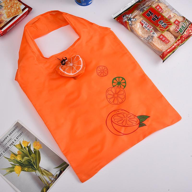 

Прекрасная фруктовая складная хозяйственная сумка большой вместимости, складная сумка-тоут для супермаркета, чехол для хранения, многоразовые экологичные сумки