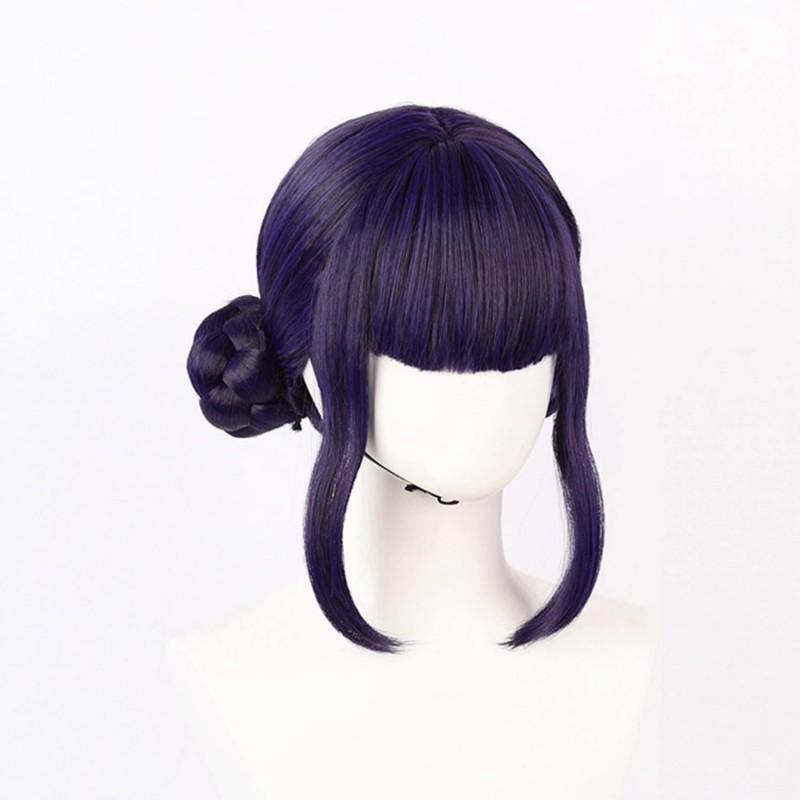Skpop Witch Zoe Cosplay Wig Scalp Top Dark Purple Rose Net Cap Role Play Women