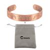 Vinterly Pure Copper Bracelets Magnetic Adjustable Bangles Open Cuff Vintage Ancient Symbols Health Energy Jewelry Resizable