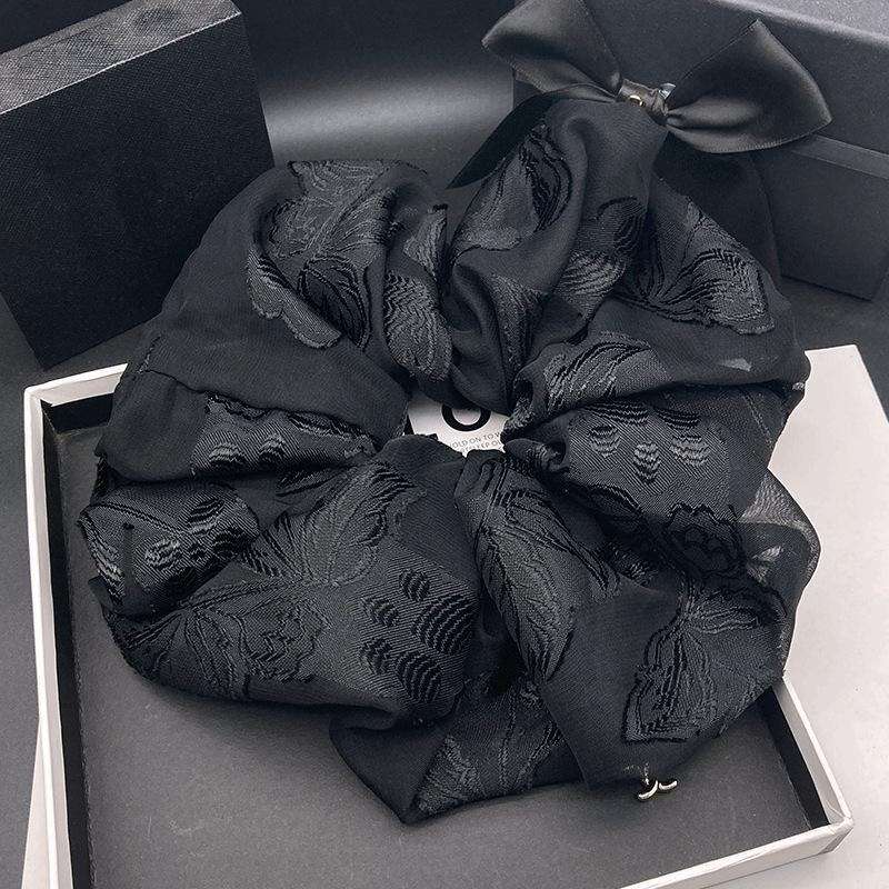 2025 Retro Embroidered Scrunchie for Women - High-End Super Fairy Hair Accessory