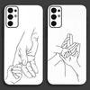 Baby Mom Daughter Son Dad Hand Phone Case For Samsung S24,S21,S22,S23,S30,Ultra,S20,Plus,Fe,Lite,Note,10,9,5G Black Soft Cover