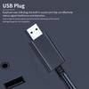 USB Headphone Interface Upgrade, 2.5M Durable Cable, Wired Control Headphones with Microphone